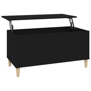 VidaXL Salontafel 90x44,5x45 Cm Bewerkt Hout Zwart