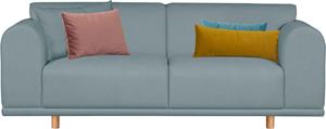 andas 2-zitsbank Maroon in een scandinavisch design, met losse kussens