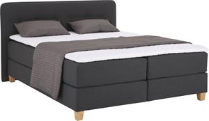 Home affaire Boxspringbett Fargo, inkl. Topper, in 3 Matratzenarten, viele Farben, in 6 Breiten