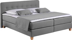 Home affaire Boxspringbett Fargo, inkl. Topper, in 3 Matratzenarten, viele Farben, in 6 Breiten