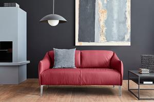 W.Schillig 2-Sitzer sally, mit Metall-Winkelfüßen in Chrom glänzend, Breite 154 cm