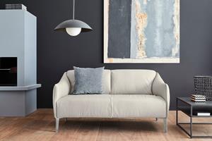 W.Schillig 2-Sitzer sally, mit Metall-Winkelfüßen in Chrom glänzend, Breite 154 cm
