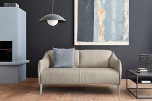 W.Schillig 2-Sitzer sally, mit Metall-Winkelfüßen in Silber matt, Breite 154 cm