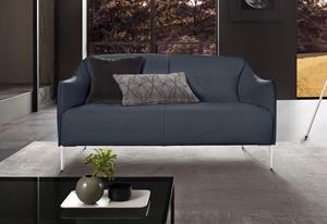 W.Schillig 2-Sitzer sally, mit Metallfüßen in Chrom glänzend, Breite 154 cm