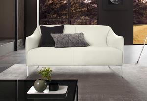 W.Schillig 2-Sitzer sally, mit Metallfüßen in Chrom glänzend, Breite 154 cm