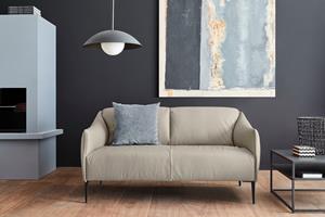 W.Schillig 2-Sitzer sally, mit Metallfüßen in Schwarz pulverbeschichtet, Breite 154 cm