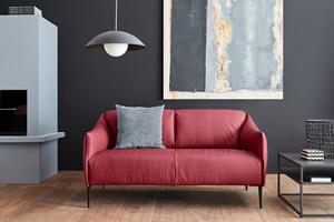 W.Schillig 2-Sitzer sally, mit Metallfüßen in Schwarz pulverbeschichtet, Breite 154 cm