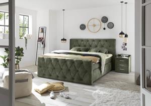 Ed Exciting Design Boxspringbett Hammonton, (7 St.), inkl. Topper mit Klimaband und 2 versteckten Bettkästen