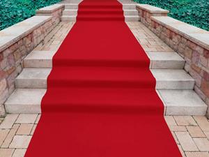 Primaflor-Ideen In Textil Läufer Eventteppich PODIUM, rechteckig, 2,6 mm Höhe, Breite 200 cm, robuster Nadelfilz, Uni Farben, In- und Outdoor geeignet, ideal für Events & und 