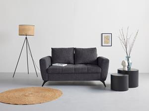 Andas 2-Sitzer Lörby, auch mit Aqua clean-Bezug, feine Steppung im Sitzbereich, lose Kissen