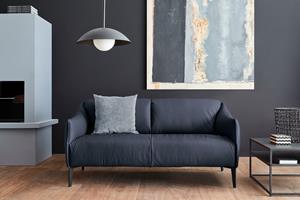 W.Schillig 2,5-Sitzer sally, mit Metall-Winkelfüßen in Schwarz pulverbeschichtet, Breite 174 cm