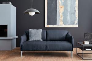 W.Schillig 2,5-Sitzer sally, mit Metall-Winkelfüßen in Silber matt, Breite 174 cm
