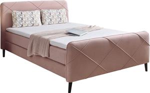 Jockenhöfer Gruppe Boxspringbett, inklusive Topper und Zierkissen, extra weicher Kuschelstoff