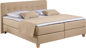 Home affaire Boxspringbett Fargo, inkl. Topper, in 3 Matratzenarten, viele Farben, in 6 Breiten