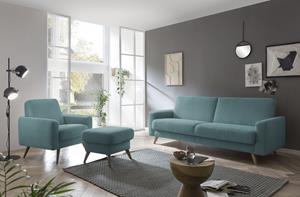 exxpo - sofa fashion 3-zitsbank Samso, elegant en comfortabel, actuele cord bekleding, kantelbank