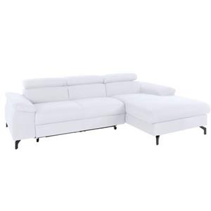 COTTA Zithoek Komaris I Set: bestaand uit hoekbank en hocker, vrij plaatsbaar, elegante zwarte voet (set)