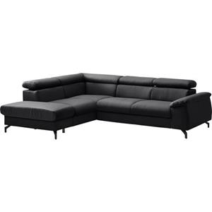 COTTA Polstergarnitur "Komaris I", (Set), Set: bestehend aus Ecksofa und Hocker, frei im Raum stellbar