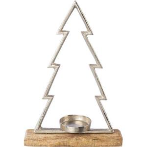 Creativ deco Waxinelichthouder Kerst versiering (1 stuk)