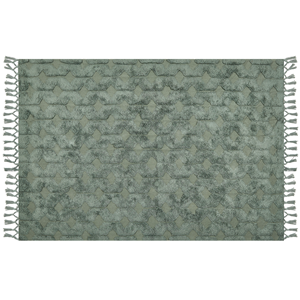 BELIANI Vloerkleed katoen groen 160 x 230 cm KARS