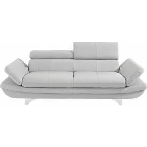 COTTA Polstergarnitur, (Set), Set: bestehend aus 3-Sitzer und Hocker, Inklusive Rückenverstellung