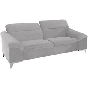 COTTA Zithoek Teresa Set: bestaand uit 3-zitsbank en hocker, met verstelbare hoofdsteun (set)