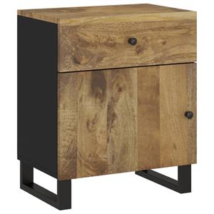 VidaXL Nachtkastjes 50x33x60 Cm Massief Mangohout En Bewerkt Hout