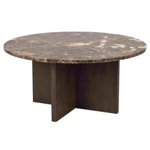 Rowico Brooksville Salontafel - Ø90 X H42 - Bruin Marmer - Bruin