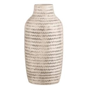 Leen Bakker Vaas Neva - off-white - keramiek - 30xø15 cm