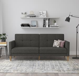 Dorel Home 3-Sitzer Lilly, (1 St.), Bett-Funktion, Rückenlehne 3-fach verstellbar, Sitzhöhe 43 cm