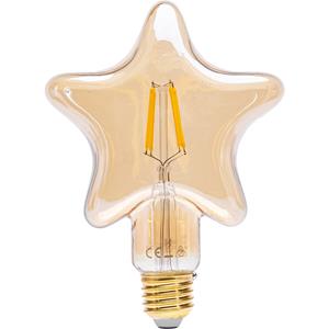 BES LED LED Lamp - Aigi Glow Star - E27 Fitting - 4W - Warm Wit 1800K - Amber