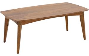 Goossens Salontafel Austin semi rechthoekig, hout mango bruin, stijlvol landelijk, 110 x 42 x 60 cm