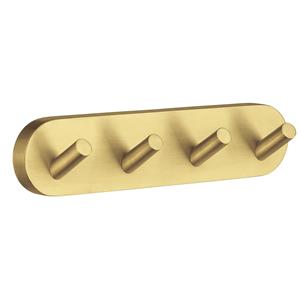 Smedbo Hakenrek  Home met 4 Haken 17.8 cm Mat Messing 