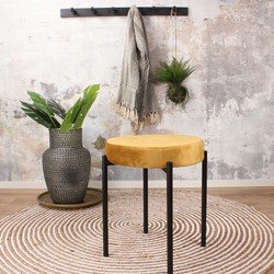 DS4U Mika velvet kruk goud