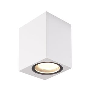 Prios Tetje buitenwandlamp wit hoekig 10 cm