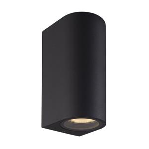 Prios Tetje buitenwandlamp zwart rond 16 cm