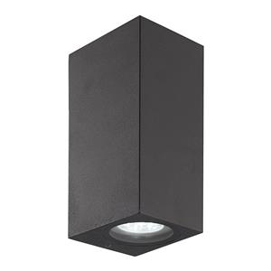 Prios Tetje buitenwandlamp zwart hoekig 16 cm