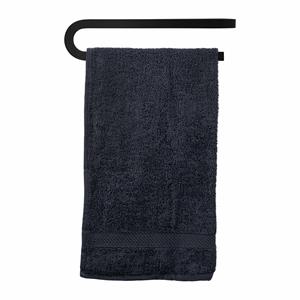 Handdoekhouder - Metaal - Zwart - 49 cm