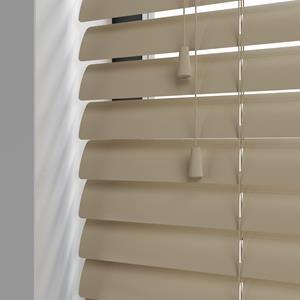 Kolorama Aluminium jaloezie met koord - Antiek Wit Mat