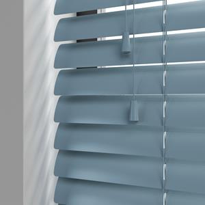 Kolorama Aluminium jaloezie met koord - Licht Blauw Mat