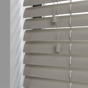 Kolorama Aluminium jaloezie met koord - Licht Grijs Mat