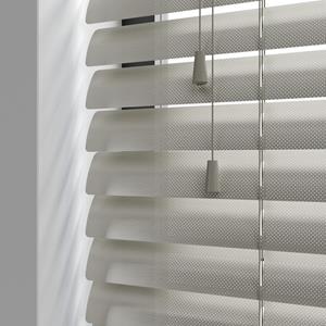 Kolorama Aluminium jaloezie met koord - Zilver Metallic Perf