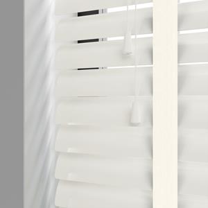 Kolorama Aluminium jaloezie met ladderband - Steen Wit