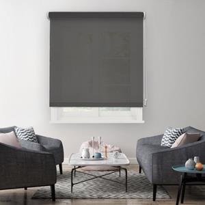Madeco 1199 manueel lichtdoorlatend rolgordijn zwart effen 180x190cm
