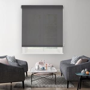 Madeco 1176 manueel lichtdoorlatend rolgordijn antraciet effen 180x190cm