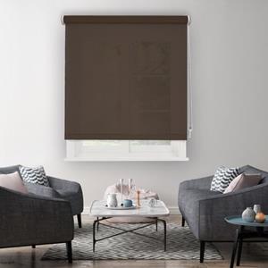 Madeco 1129store rolgordijn lichtdoorlatend uni choco 210x190cm