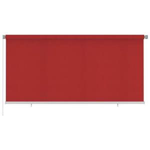 VidaXL Rolgordijn voor buiten 300x140 cm HDPE rood