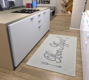 Hanse Home Küchenläufer Bon Appetit de lusso, rechteckig, 5 mm Höhe, Küchenläufer, strapazierfähig, robust, pflegeleicht, geeignet für Fußbodenheizun