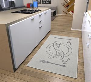Hanse Home Küchenläufer Bon Appetit, rechteckig, 5 mm Höhe, Küchenläufer, strapazierfähig, robust, pflegeleicht, geeignet für Fußbodenheizung, Anti-S