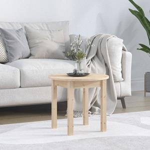 VidaXL Salontafel Ø 45x40 Cm Massief Grenenhout