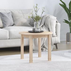 vidaXL Salontafel Ø 55x45 cm massief grenenhout
